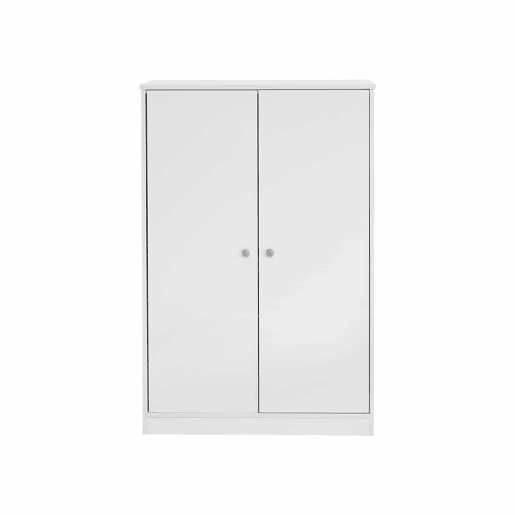 Roupeiro de criança com calha - em MD - Branco