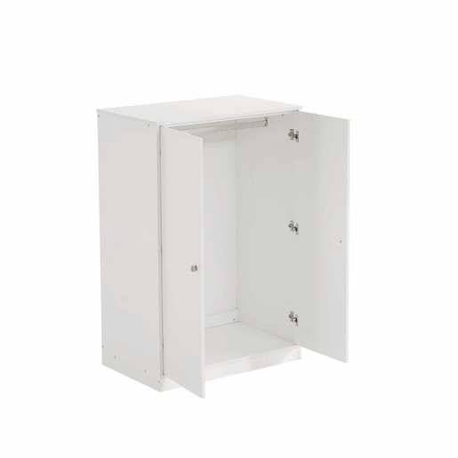 Roupeiro de criança com calha - em MD - Branco