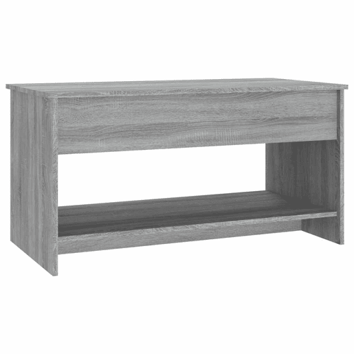 Mesa de Centro, Mesa baixa, 102x50x52,5 cm madeira processada sonoma cinza