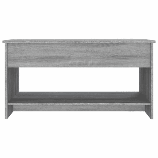 Mesa de Centro, Mesa baixa, 102x50x52,5 cm madeira processada sonoma cinza