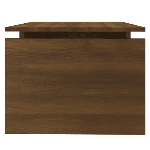 Mesa de Centro, Mesa baixa, 68x50x38 cm derivados de madeira carvalho castanho