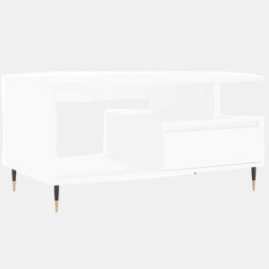 Mesa de Centro, Mesa baixa, 90x49x45 cm derivados de madeira branco