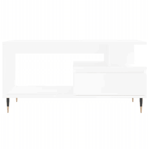Mesa de Centro, Mesa baixa, 90x49x45 cm derivados de madeira branco