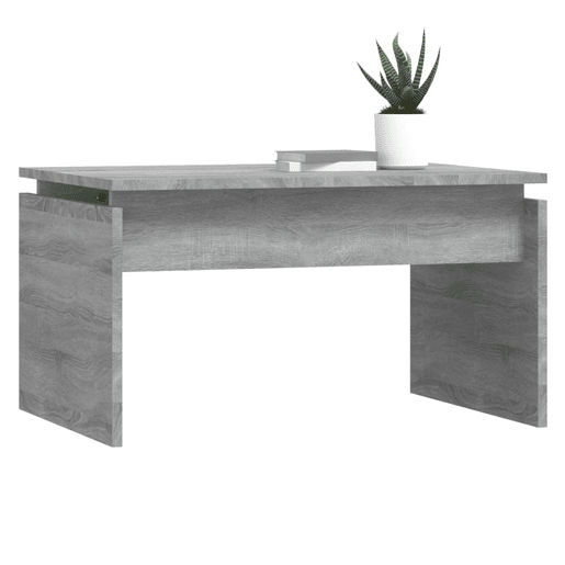 Mesa de Centro, Mesa baixa, 68x50x38 cm derivados de madeira cinza sonoma