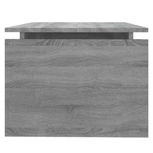 Mesa de Centro, Mesa baixa, 68x50x38 cm derivados de madeira cinza sonoma