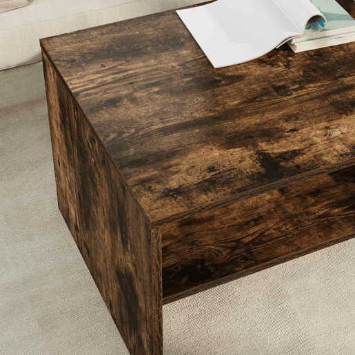Mesa de Centro, Mesa baixa, Carvalho Defumado 100 x 50 x 40 cm