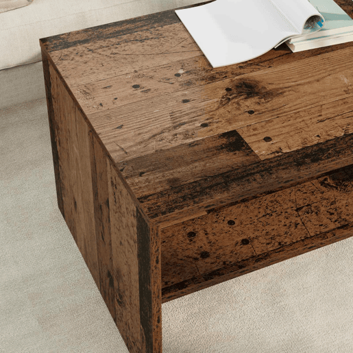 Mesa de Centro, Mesa baixa, Madeira antiga 100 x 50 x 40 cm