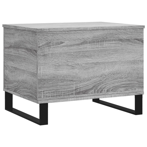 Mesa de Centro, Mesa baixa, 60x44,5x45 cm derivados de madeira cinza sonoma