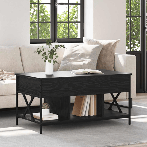 Mesa de Centro, Mesa baixa, Carvalho Preto 100 x 55 x 48.5 cm