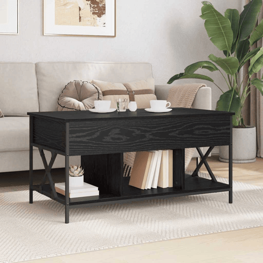 Mesa de Centro, Mesa baixa, Carvalho Preto 100 x 55 x 48.5 cm