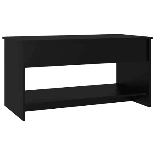 Mesa de Centro, Mesa baixa, 102x50x52,5 cm madeira processada preto