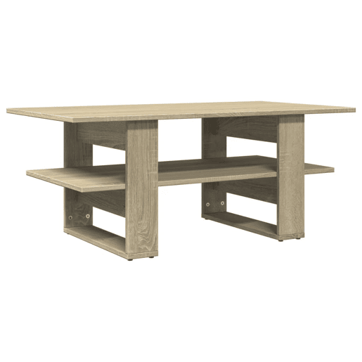 Mesa de Centro, Mesa baixa, 102x55x42 cm madeira processada carvalho sonoma