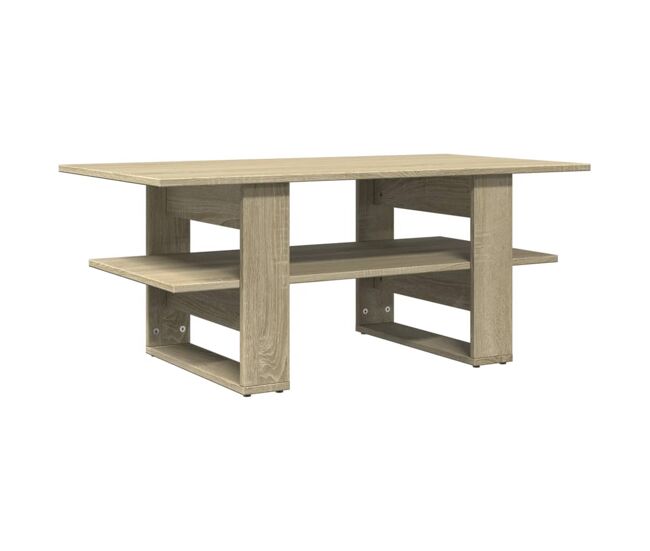 Mesa de café - mesa de centro madera de ingeniería roble sonoma 102x55x42 cm