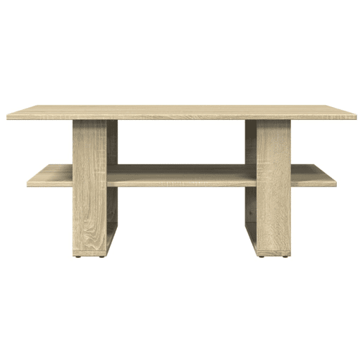 Mesa de Centro, Mesa baixa, 102x55x42 cm madeira processada carvalho sonoma