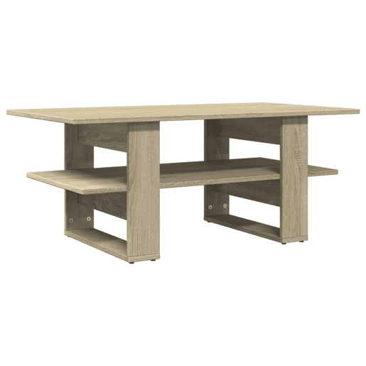 Mesa de Centro, Mesa baixa, 102x55x42 cm madeira processada carvalho sonoma
