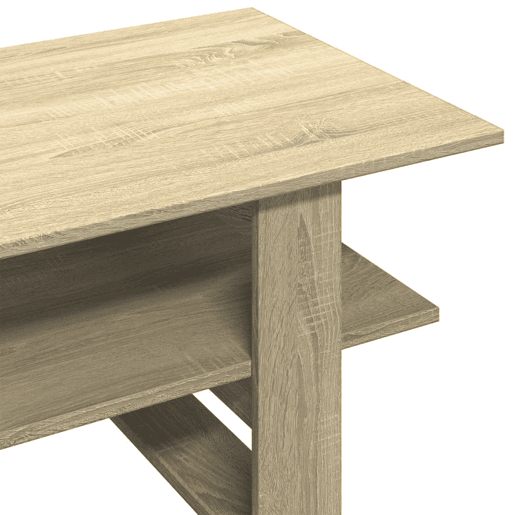 Mesa de Centro, Mesa baixa, 102x55x42 cm madeira processada carvalho sonoma