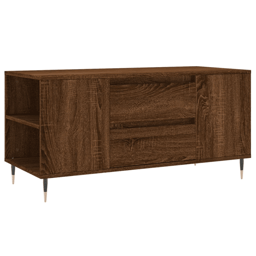 Mesa de Centro, Mesa baixa, derivados de madeira carvalho castanho