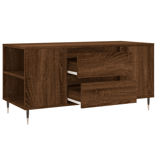 Mesa de Centro, Mesa baixa, derivados de madeira carvalho castanho