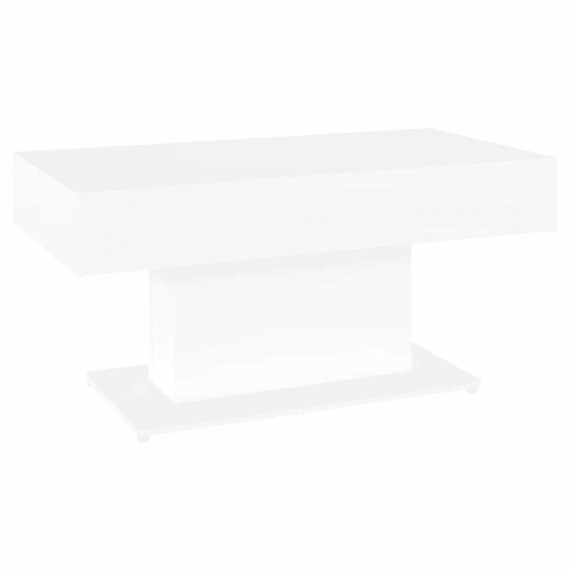 Mesa de Centro, Mesa baixa, 96x50x45 cm derivados de madeira branco