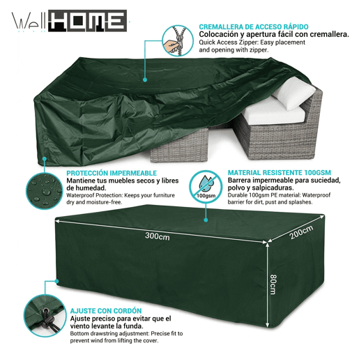 Capa para Conjunto de Sofás Well Home Capa para Conjunto de Sofás Well Home