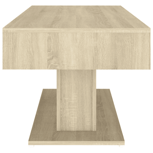 Mesa de Centro, Mesa baixa, 96x50x45 cm derivados de madeira carvalho sonoma