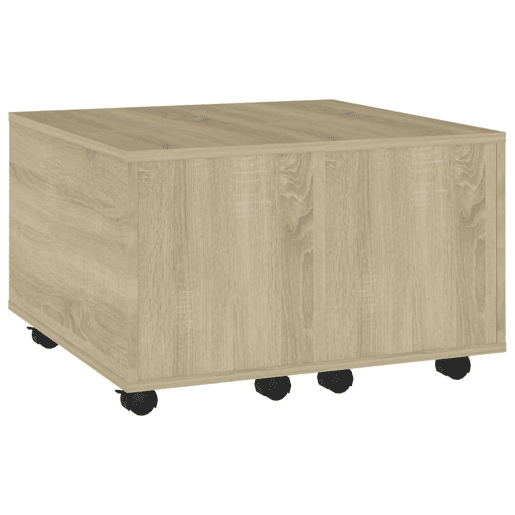 Mesa de Centro, Mesa baixa, 60x60x38 cm derivados de madeira carvalho sonoma
