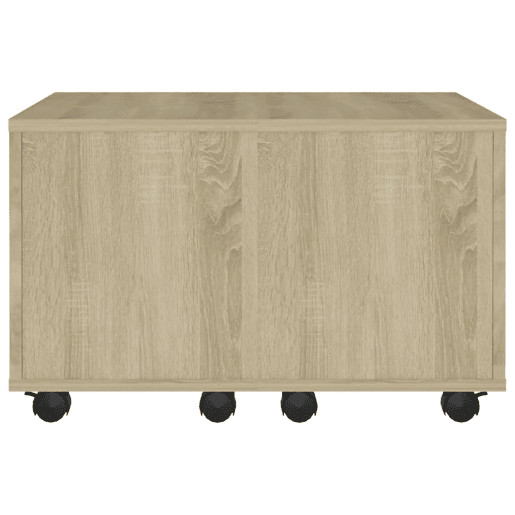 Mesa de Centro, Mesa baixa, 60x60x38 cm derivados de madeira carvalho sonoma