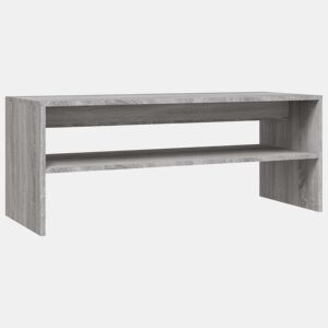 Mesa de Centro, Mesa baixa, 100x40x40 cm derivados madeira cinzento sonoma