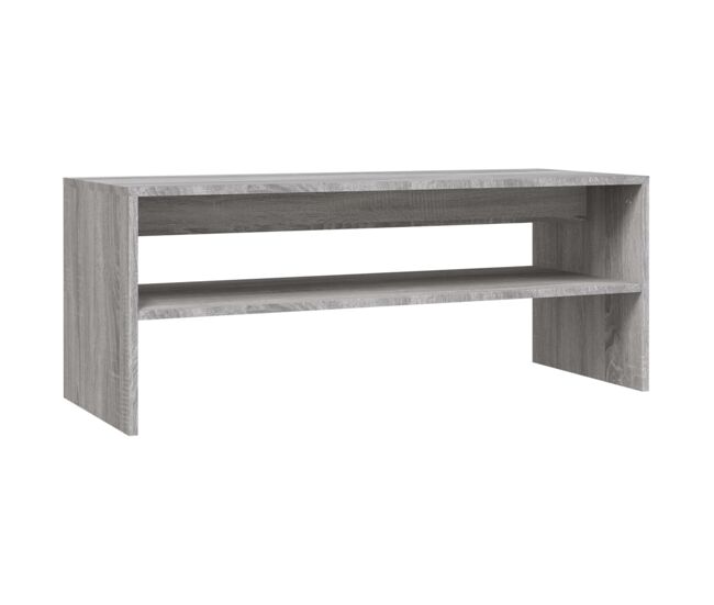 Mesa de Café - Mesa de Centro madera contrachapada gris Sonoma 100x40x40 cm