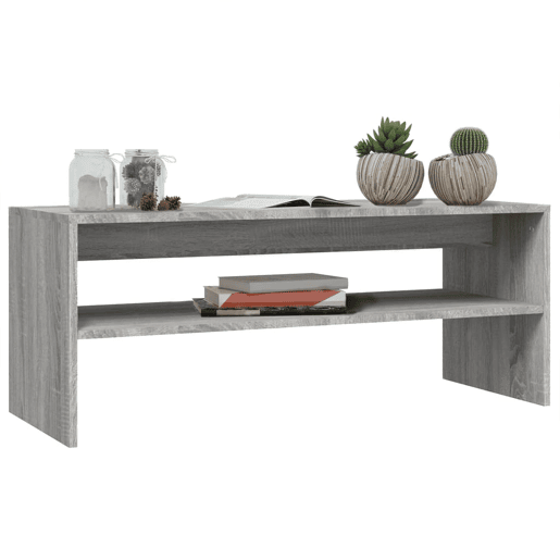 Mesa de Centro, Mesa baixa, 100x40x40 cm derivados madeira cinzento sonoma Mesa de Centro, Mesa baixa, 100x40x40 cm derivados madeira cinzento sonoma