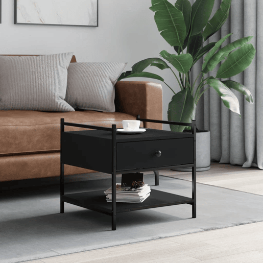 Mesa de Centro, Mesa baixa, 50x50x50 derivados de madeira preto