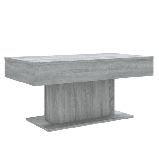 Mesa de Centro, Mesa baixa, 96x50x45 cm derivados de madeira cinzento sonoma