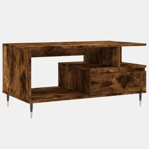 Mesa de Centro, Mesa baixa, 90x49x45 cm derivados madeira carvalho fumado
