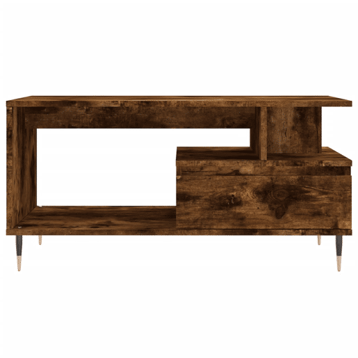 Mesa de Centro, Mesa baixa, 90x49x45 cm derivados madeira carvalho fumado
