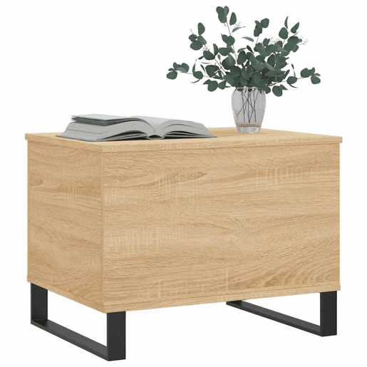 Mesa de Centro, Mesa baixa, 60x44,5x45 cm derivados madeira carvalho sonoma