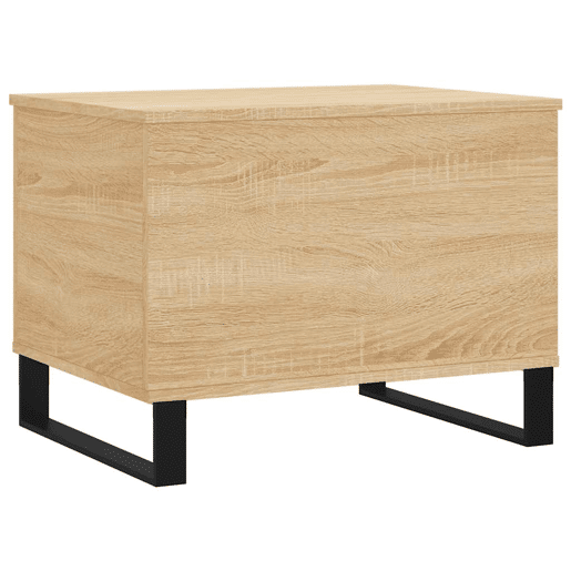 Mesa de Centro, Mesa baixa, 60x44,5x45 cm derivados madeira carvalho sonoma