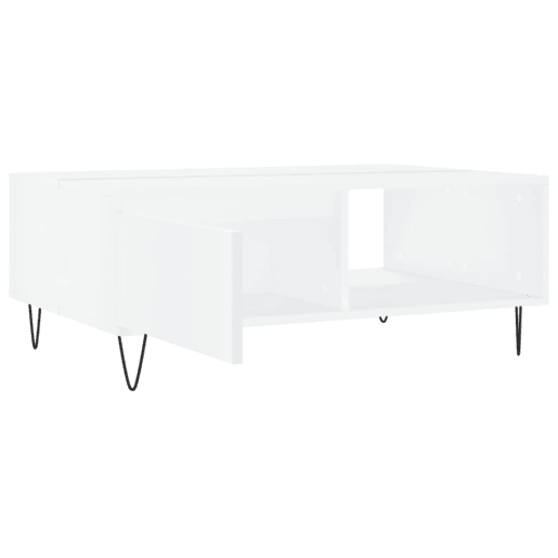 Mesa de Centro, Mesa baixa, 90x60x35 cm derivados de madeira branco