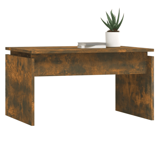 Mesa de Centro, Mesa baixa, 68x50x38 cm derivados de madeira carvalho fumado