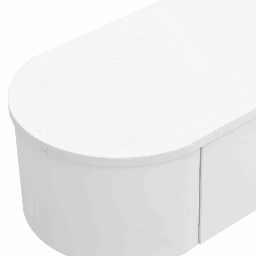 Móvel TV moderno - 3 gavetas com pegas e pernas douradas - Branco Móvel TV moderno - 3 gavetas com pegas e pernas douradas - Branco