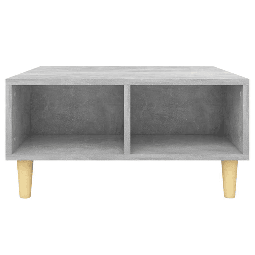 Mesa de Centro, Mesa baixa, 60x60x30 cm derivados de madeira cinza cimento