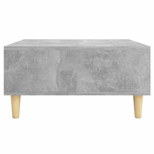 Mesa de Centro, Mesa baixa, 60x60x30 cm derivados de madeira cinza cimento