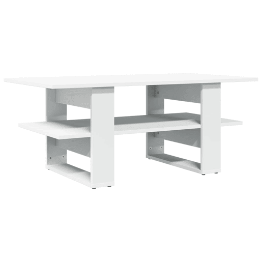 Mesa de Centro, Mesa baixa, 102x55x42 cm derivados de madeira branco