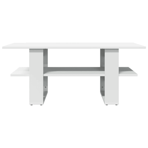 Mesa de Centro, Mesa baixa, 102x55x42 cm derivados de madeira branco