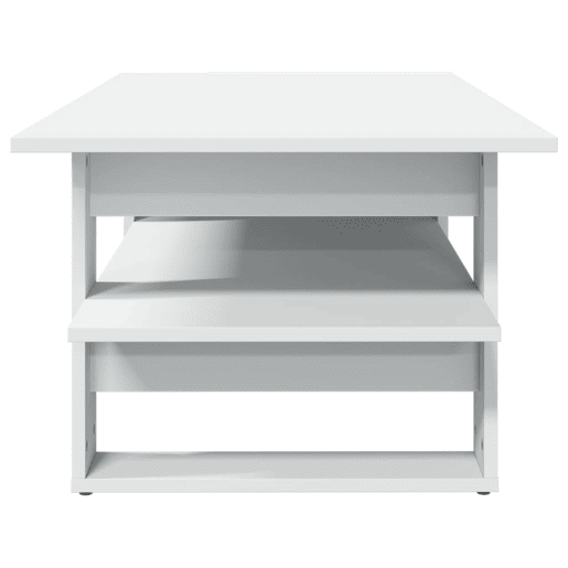 Mesa de Centro, Mesa baixa, 102x55x42 cm derivados de madeira branco