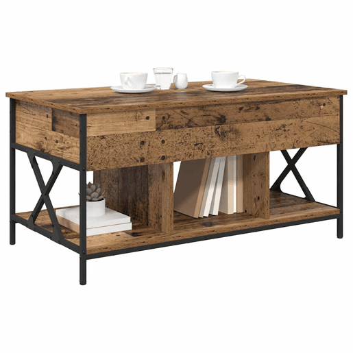 Mesa de Centro, Mesa baixa, Madeira Antiga 100 x 55 x 48.5 cm