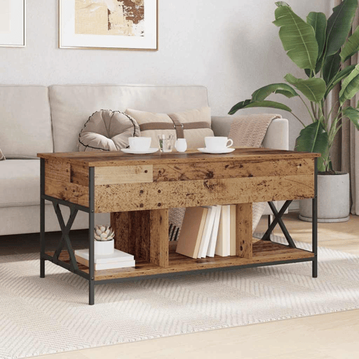 Mesa de Centro, Mesa baixa, Madeira Antiga 100 x 55 x 48.5 cm