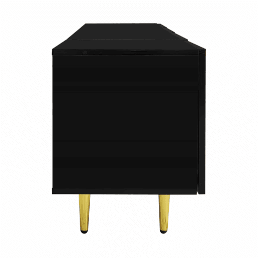 Móvel TV L 170 cm - com 4 portas - MDF - Preto Móvel TV L 170 cm - com 4 portas - MDF - Preto
