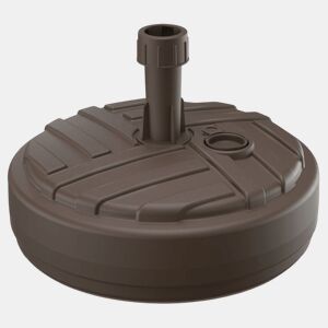 Base redonda de polietileno para guarda-sol com design listrado