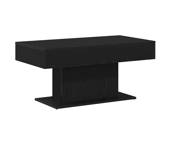 Mesa de café - mesa de centro - mesa baja roble negro 96 x 50 x 45 cm madera de ingeniería