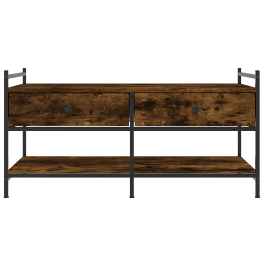 Mesa de Centro, Mesa baixa, 99x50x50 cm derivados de madeira carvalho fumado